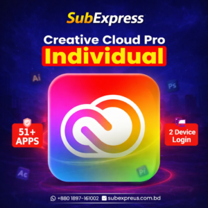 Adobe Creative Cloud – 4 Months (Individual Plan | Your Own Email)